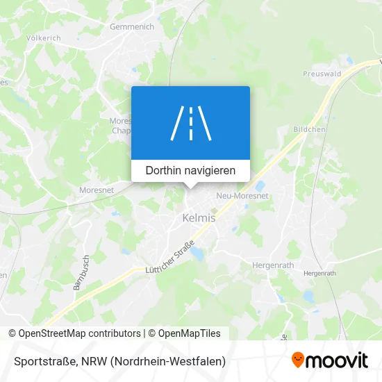 Sportstraße Karte