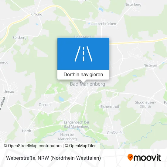 Weberstraße Karte