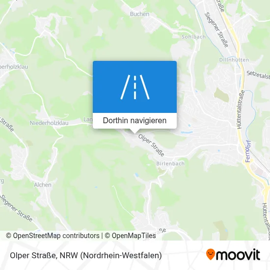 Olper Straße Karte