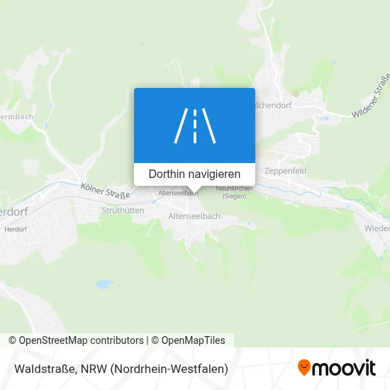 Waldstraße Karte