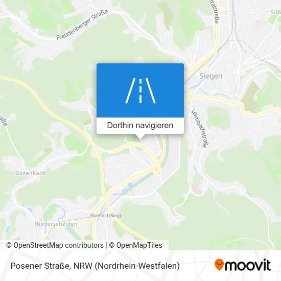 Posener Straße Karte