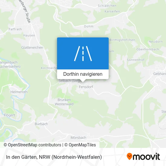 In den Gärten Karte