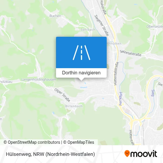 Hülsenweg Karte