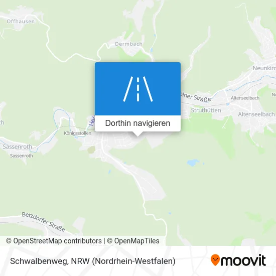 Schwalbenweg Karte