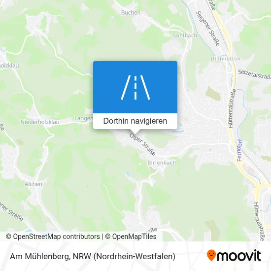 Am Mühlenberg Karte