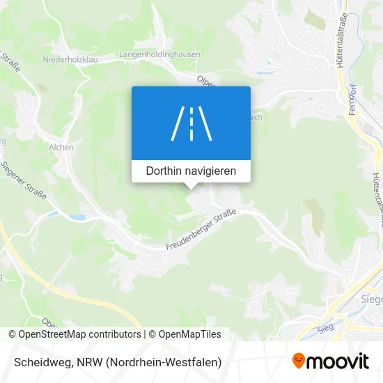 Scheidweg Karte