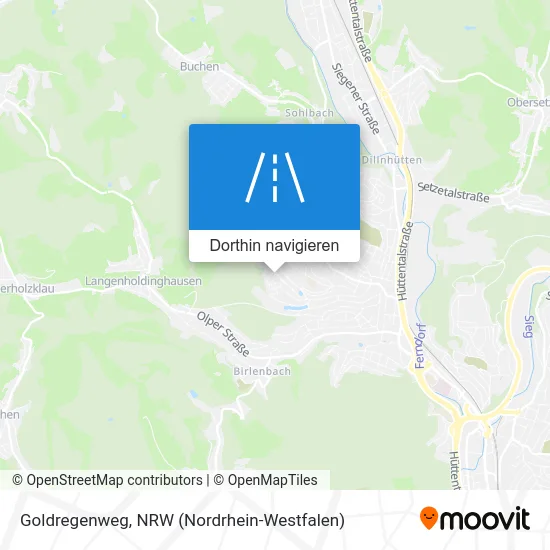 Goldregenweg Karte