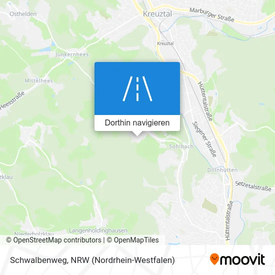 Schwalbenweg Karte