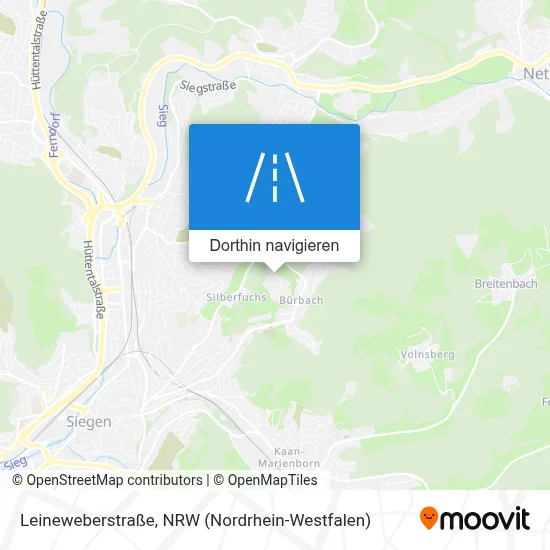 Leineweberstraße Karte