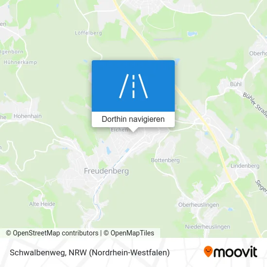Schwalbenweg Karte