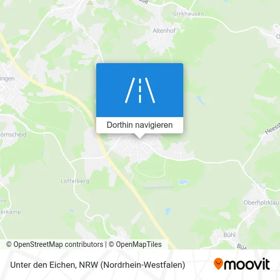 Unter den Eichen Karte