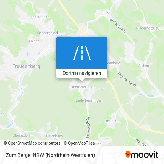 Zum Berge Karte