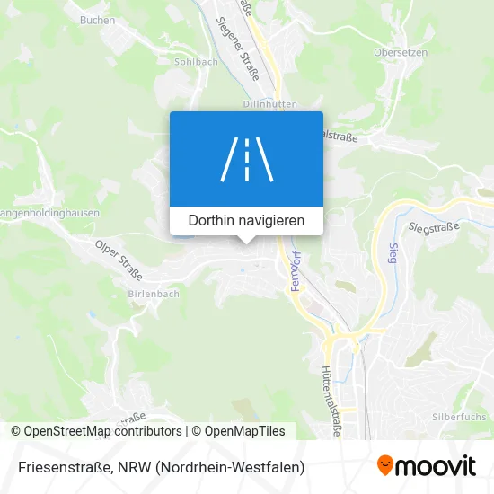 Friesenstraße Karte
