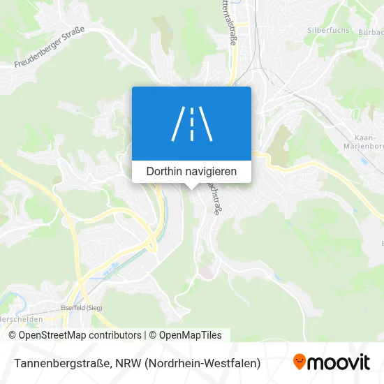 Tannenbergstraße Karte