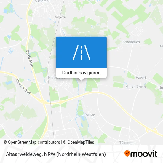 Altaarweideweg Karte