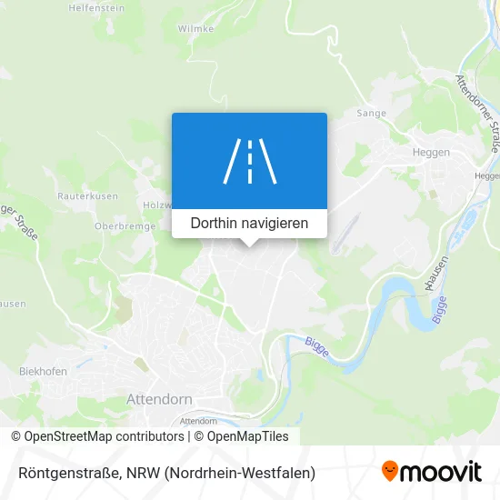 Röntgenstraße Karte