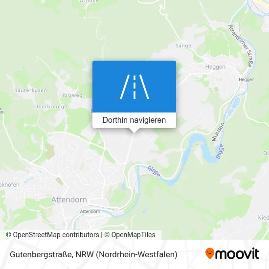 Gutenbergstraße Karte