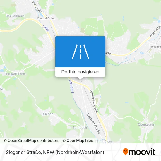 Siegener Straße Karte