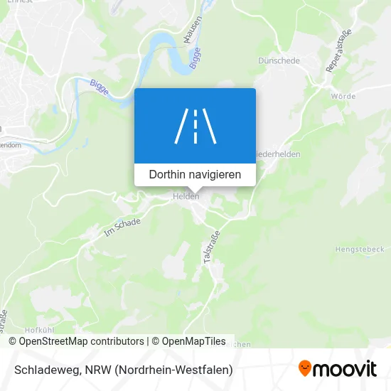 Schladeweg Karte