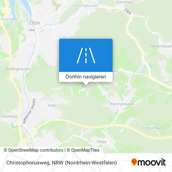 Christophorusweg Karte