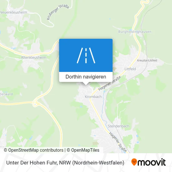 Unter Der Hohen Fuhr Karte