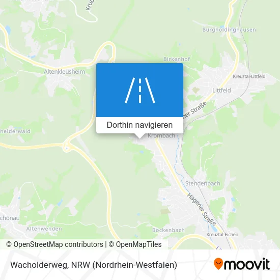 Wacholderweg Karte
