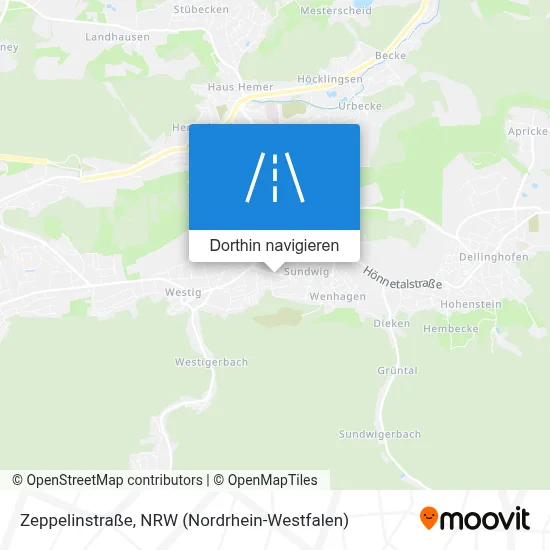 Zeppelinstraße Karte