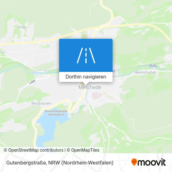 Gutenbergstraße Karte