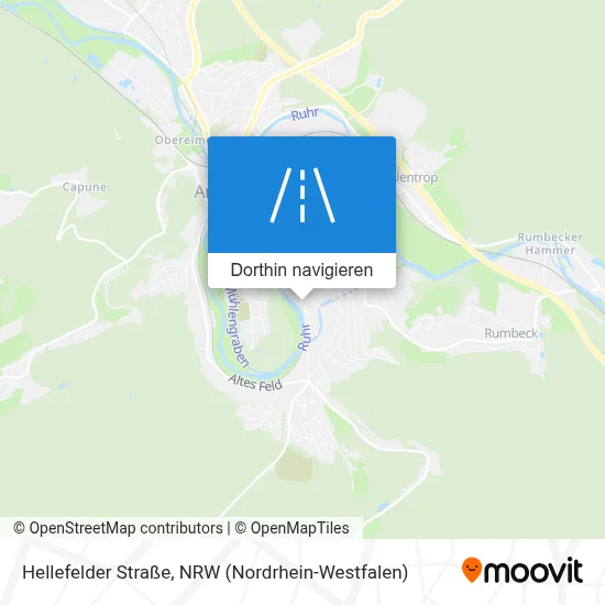 Hellefelder Straße Karte