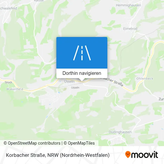 Korbacher Straße Karte