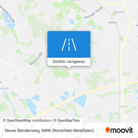 Neuer Bendenweg Karte