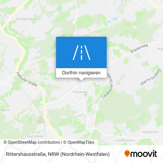 Rittershausstraße Karte