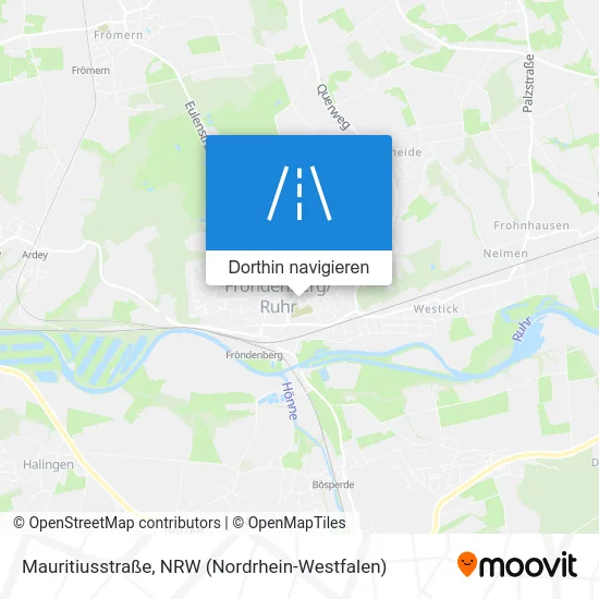 Mauritiusstraße Karte