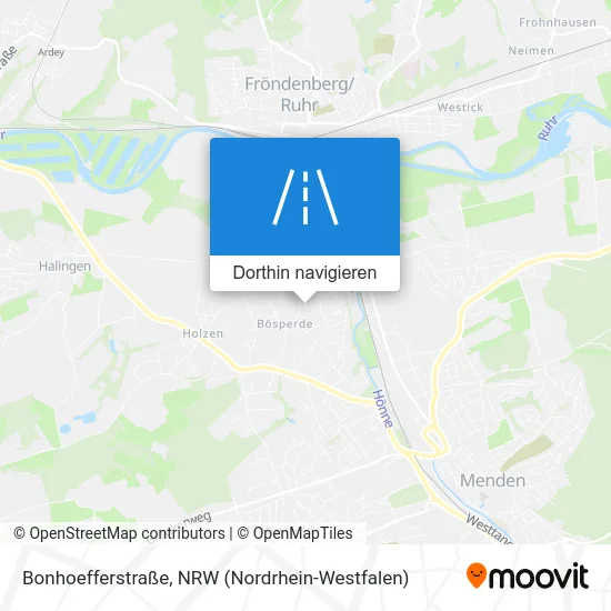 Bonhoefferstraße Karte