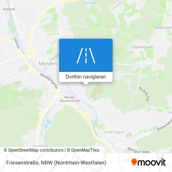 Friesenstraße Karte