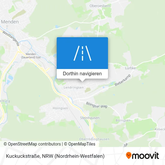 Kuckuckstraße Karte