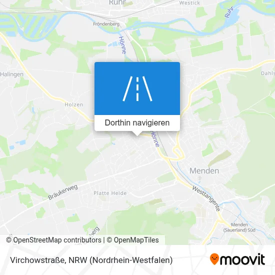 Virchowstraße Karte