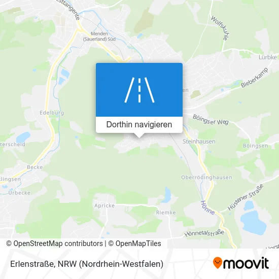 Erlenstraße Karte