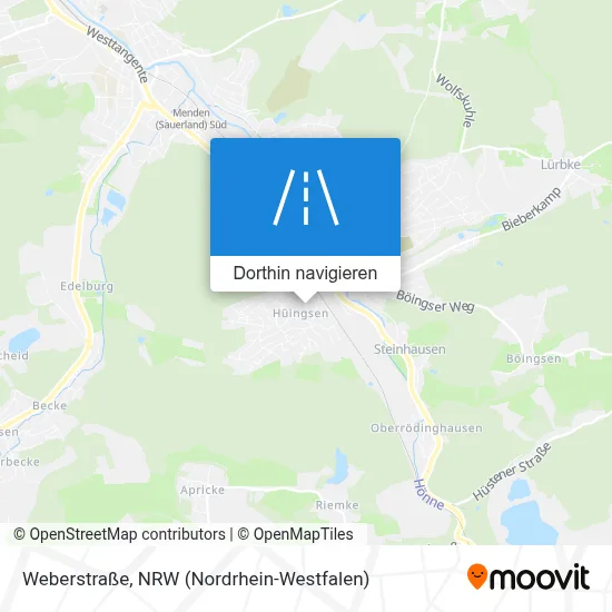 Weberstraße Karte
