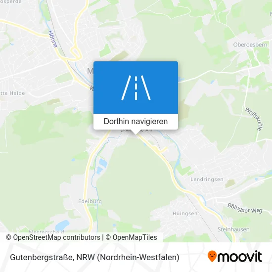 Gutenbergstraße Karte