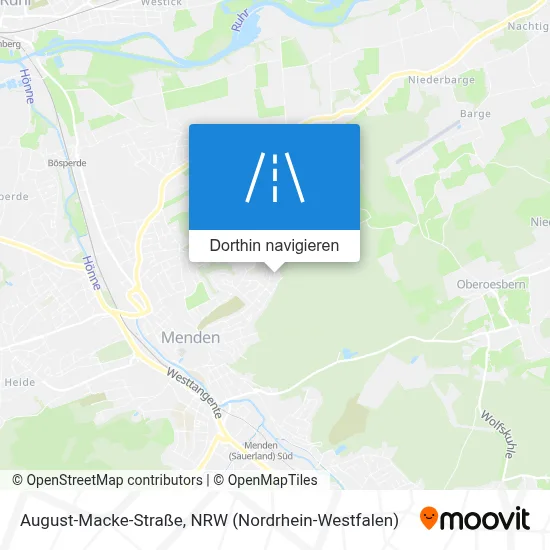 August-Macke-Straße Karte