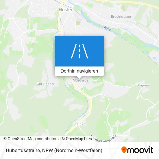 Hubertusstraße Karte