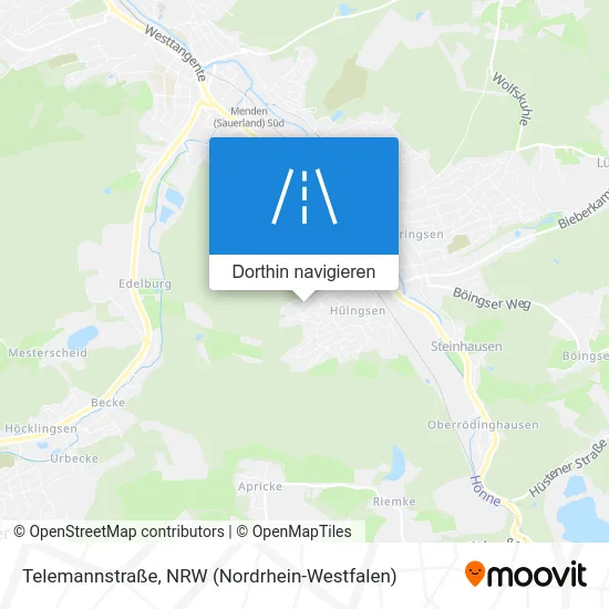 Telemannstraße Karte