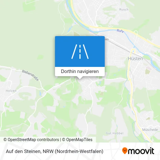 Auf den Steinen Karte