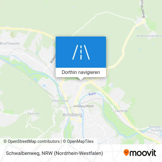 Schwalbenweg Karte