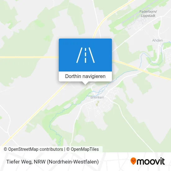 Tiefer Weg Karte