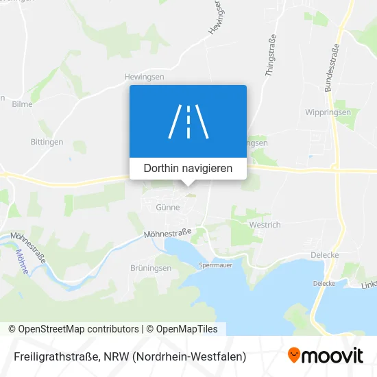 Freiligrathstraße Karte