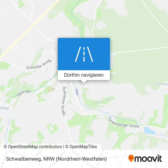 Schwalbenweg Karte