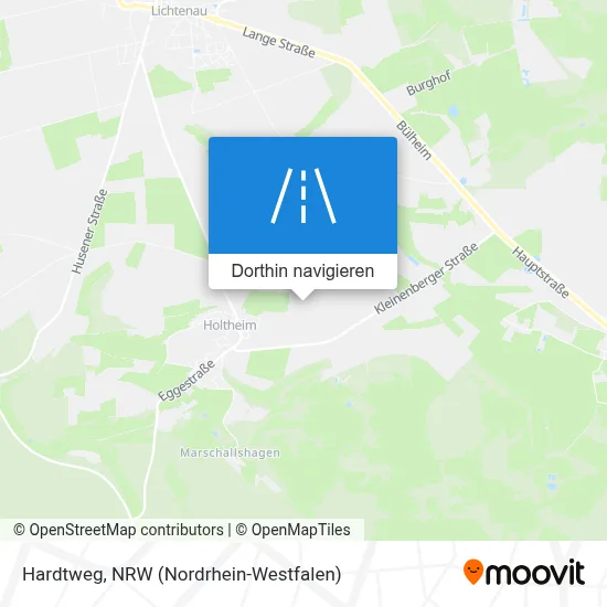 Hardtweg Karte