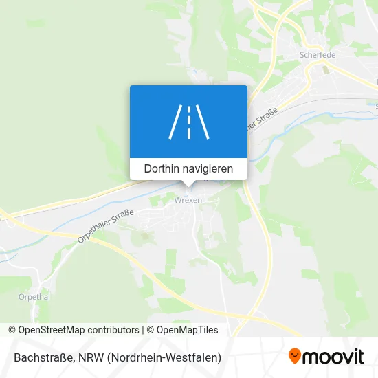 Bachstraße Karte